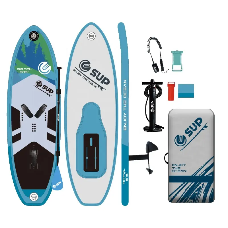 ESup доска для серфинга на подводных крыльях доска для серфинга водная надувная доска для серфинга с черными парусами