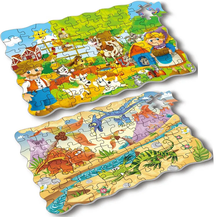 Papier Cartoon Puzzle 45pcs Puzzle Spielzeug Set für Kinder