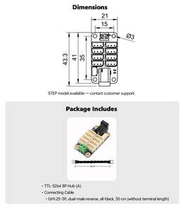 Fonte de Alimentação e Módulo de Expansão com Divisor de Interface TTL para Servos FT TTL - Product Image 5