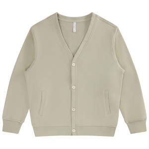Cárdigan suelto de otoño Primavera Algodón puro Japonés Looped Knit V-cuello Casual - Product Image 1