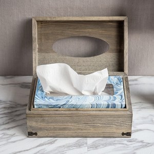 Porte-serviettes en bois naturel pin <span class=keywords><strong>vintage</strong></span> de luxe boîte <span class=keywords><strong>à</strong></span> <span class=keywords><strong>mouchoirs</strong></span> en bois mince avec couvercle pour maison pour un usage domestique - Product Image 3