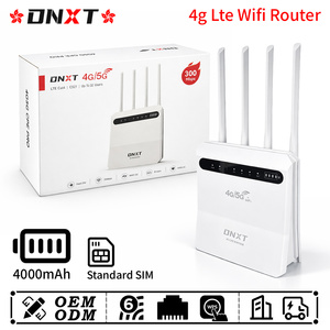 เราเตอร์ DNXT 4G LTE WiFi 6พร้อมไฟร์วอลล์แบตเตอรี่4000mAh ความเร็ว300Mbps ย่านความถี่2.4GHz มีพอร์ต WAN 1ช่องและ LAN 4ช่องรองรับซิมการ์ด4G - Product Image 1