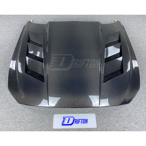 Drifton Vent Style Carbon Fiber Hood for Mustang Gen6 S550.2 2018-2023 New Black 3K/6K/12K Weave Glossy/Matte Finish <b>UV</b> - Product Image 1