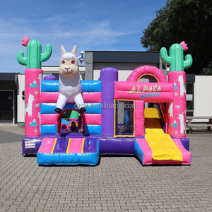 GMY Inflatables Alpaca gonflable coloré, structures gonflables pour sauts, articles de location pour événements, équipements de terrain de jeux, intérieur - Product Image 1