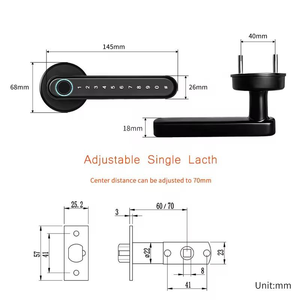 Factory Price Biometric Finger Print <strong>Door</strong> Lock Apartment Home Room Security Keyless Lock App Smart <strong>Door</strong> Lock - Product Image 5