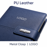 Carnet de notes A5 en similicuir épaissi pour bureau, avec logo personnalisé et coffret cadeau
