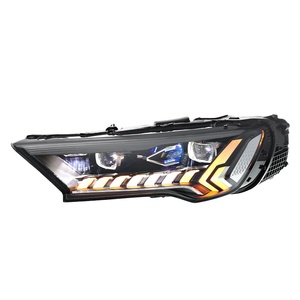 Pour Q7 20-23, Kit de modification d'ensemble de phares 12V, avec feux de jour LED matriciels haut de gamme et clignotants séquentiels à lentille, finition haut de gamme - Product Image 4