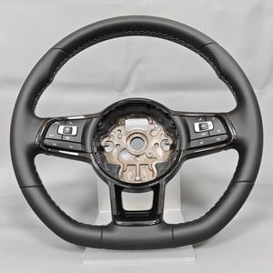 พวงมาลัยสปอร์ตหนังสำหรับ <span class=keywords><strong>VW</strong></span> Golf 6 7 R Series Passat Mk7 B8 MK5 <span class=keywords><strong>Jetta</strong></span> Vento Rabbit - Product Image 1