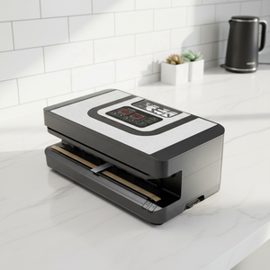 Mesin Vacuum Sealer Otomatis HOVER PWZ320A 110V/220V CE dengan Pompa, Pisau Pemotong, dan Footswitch untuk Kantong Vakum Makanan - Product Image 1