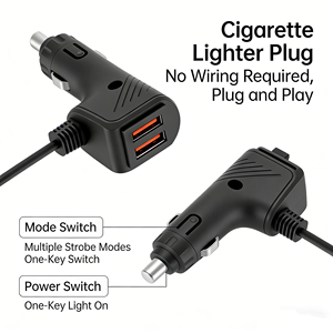 Nueva Barra de Luces LED Estroboscópicas de 12V, Impermeables IP65, Roja, Azul, Ámbar y Blanca, para Techo de Auto, Camión de Remolque, Emergencias, Advertencia Intermitente - Product Image 4
