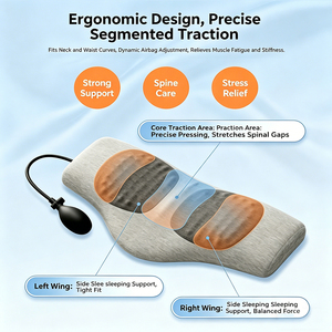 <span class=keywords><strong>Coussin</strong></span> de traction lombaire gonflable ergonomique <span class=keywords><strong>pour</strong></span> soulager les maux de dos, support dorsal réglable avec airbag, <span class=keywords><strong>coussin</strong></span> de soutien lombaire - Product Image 2