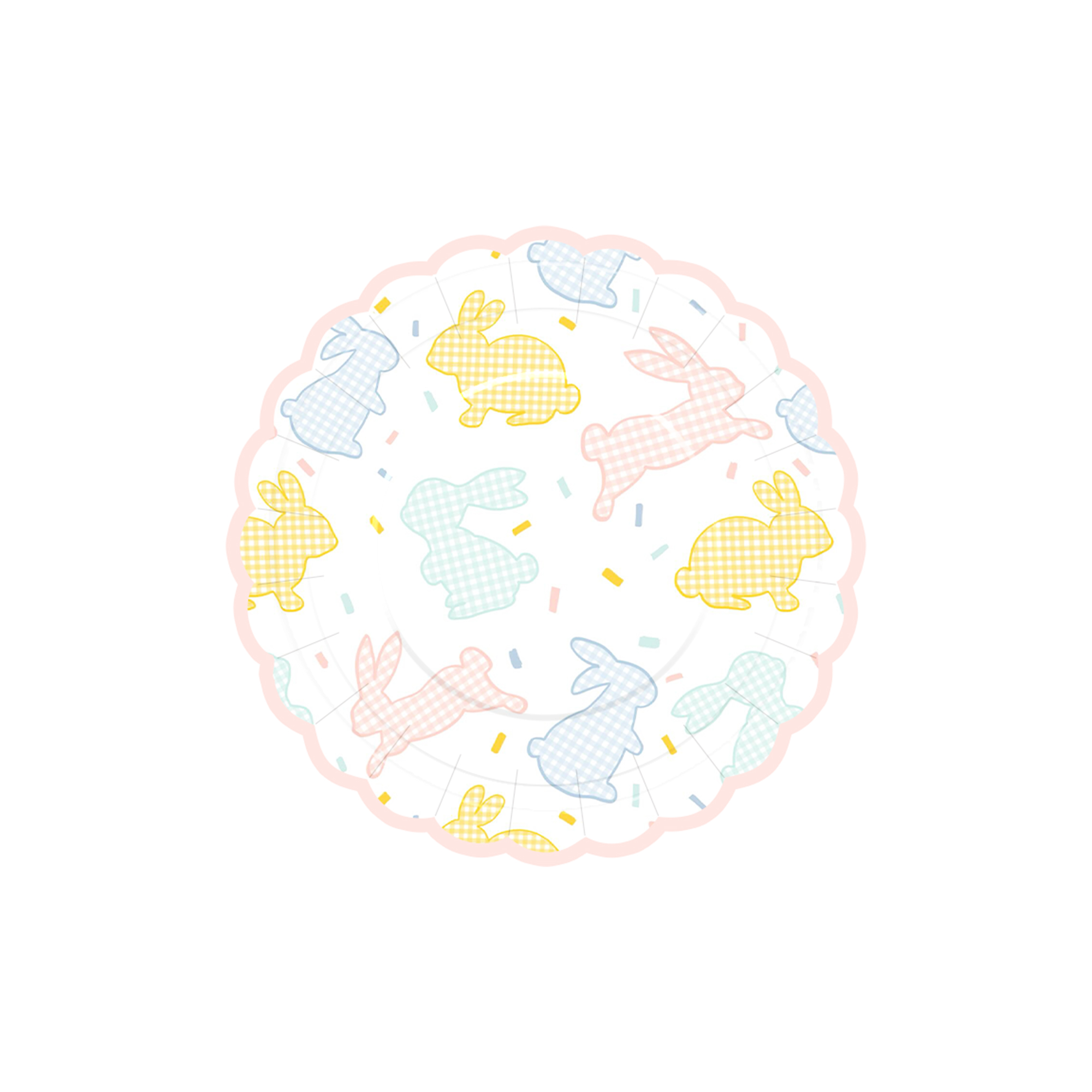 Plato de papel de 7 pulgadas * 8 unidades