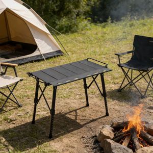 <span class=keywords><strong>Table</strong></span> <span class=keywords><strong>de</strong></span> <span class=keywords><strong>camping</strong></span> pliable multifonctionnelle en aluminium <span class=keywords><strong>avec</strong></span> extension latérale et crochets pour casseroles pour barbecue en plein air pique-nique - Product Image 5