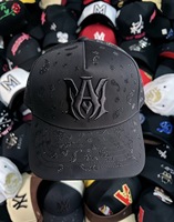 Casquettes de baseball brodées Rich Forever en suède à 5 panneaux avec visière incurvée, style vintage, originales, vente en gros