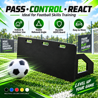 Panneau de rebond de football réglable et personnalisable, rebond automatique, résistant aux chocs, feuilles de plastique HDPE, pliable, facile à transporter, noir, football