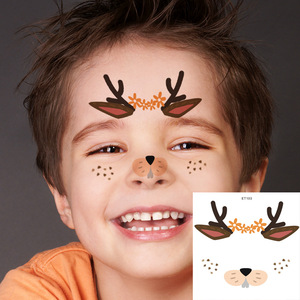Tiebeauty Pegatinas Faciales para Niños, Diseño de Panda, Tatuajes Divertidos para Fiestas, Maquillaje Infantil Et102 - Product Image 3