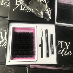 Cils en grappe pré-coupés en forme de ruban : Segments à appliquer soi-même, volume doux pour les visites aux fleuristes et les sorties au jardin - Product Image 3