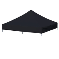 Toldo de Repuesto para Gazebo Resistente de 10x10, Fácil de Montar, Tipo Pop-Up, para Cochera, Cubierta de Patio de Hierro, Solo la Parte Superior