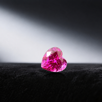 Wuzhou Direktquelle Laborgezüchtete Farbige Edelsteine Rosa Blauer Saphir Stil Pulling-Method