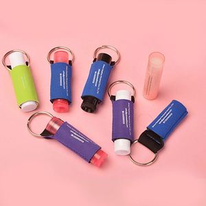 Llavero Portátil con Logotipo Personalizado, Impresión en Serigrafía Duradera, Accesorios para Llavero, Soporte para Bálsamo Labial, Hidratante, Orgánico, con Clip, Promocional - Product Image 1