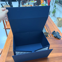Boîte pliante magnétique, boîte pliante de luxe, nouveau design personnalisé, grand logo, emballage en papier, boîte cadeau rigide en carton pliable de luxe