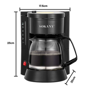 <span class=keywords><strong>Cafetera</strong></span> Eléctrica Europea de Acero Inoxidable, Capacidad de 600 ml, 3-5 Tazas, <span class=keywords><strong>Filtro</strong></span> <span class=keywords><strong>Permanente</strong></span> para el Hogar, 450 W - Product Image 4