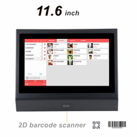 Verificador de Precios con Pantalla Táctil de 11.6 Pulgadas para Windows/Android, Escáner de Código de Barras 2D con Wifi Integrado, Verificador de Precios para Supermercado