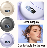 Écouteurs intra-auriculaires M79 Fashion Accessories, écouteurs à clip d'oreille OWS Open Listening avec affichage LED de la puissance et audio haute résolution
