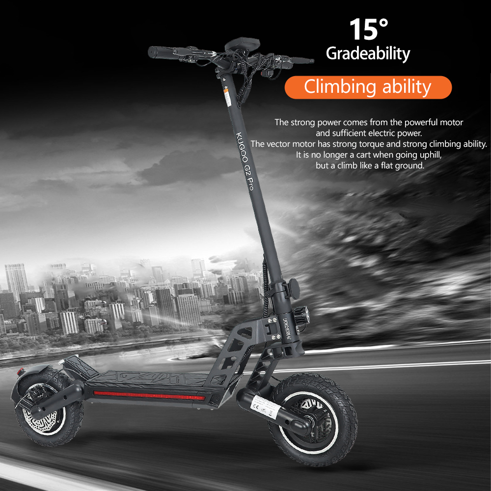 KUGOO G2 PRO Electric Scooter 48V 800W 15AH 3 Speed Modes 50KM/H Max Speed Scooter electric LCD Display For adults