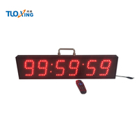 Reloj de Carreras LED Programable Digital Electrónico para Exteriores, Resistente a la Intemperie, de Metal, de 4 Pulgadas, Temporizador de Cuenta Regresiva, Interruptor con Control Remoto