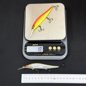 Top Right M253 110Mm 18G Jerkbait Nổi Minnow Thu Hút Rattles Bass Câu Cá Thu Hút Cho Sea & Lake Cứng Mồi Với Móc - Product Image 2