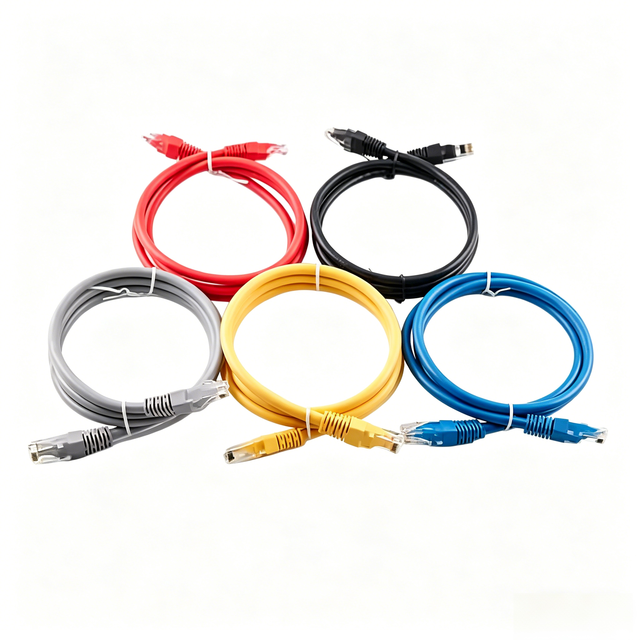Kneysum 0.5m 1m 3m 5m 10m RJ45 CAT5 CAT5E CCA UTP 8-Conductor Solid Network Patch Cord Gigabit Ethernet Cable