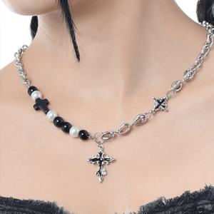 Collier pendentif croix délicat en acier inoxydable anti-ternissement, tendance, cadeaux religieux chrétiens pour femmes, hommes et filles - Product Image 3