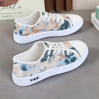 Chaussures en toile grande taille pour étudiantes, baskets confortables et tendance pour femmes