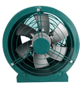 Ventilateur antidéflagrant d'échappement de ventilation à haut débit en alliage d'aluminium Ventilateur à flux axial