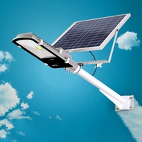 Vente chaude led 60w tout en deux lampadaires solaires avec panneau solaire