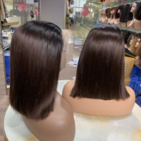 Offre Spéciale : Cheveux Vietnamiens Lisses (Bone Straight) en Gros – Frontal 13x4 Couleurs T1B/4, 12 Pouces pour un Look Tendance