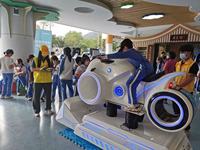 Simulateur de Course de Moto en Réalité Virtuelle 9D, Manège de Parc d'Attractions Intérieur Extérieur, Simulateur de Conduite de Machines de Train Électrique pour Enfants