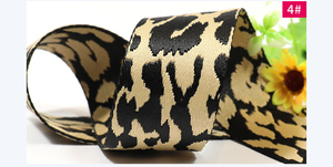Eleganter Leoparden-Print Polyester-Gurtband für Kleidungstaschen und Heimtextilien, Schuhe und Modeaccessoires - Product Image 3