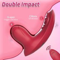 Vibrateur clitoridien avec sensation de toucher réel, stimulateur de culotte portable pour femme, 10 vibrations, télécommande, faible MOQ
