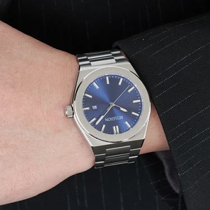 Reloj de Hombre, Nuevo Modelo 2024, Acero Inoxidable 316L, Resistente al Agua, Movimiento Japonés de Cuarzo, Esfera Dorada Rosa, 42 mm, para Negocios y Moda - Product Image 4