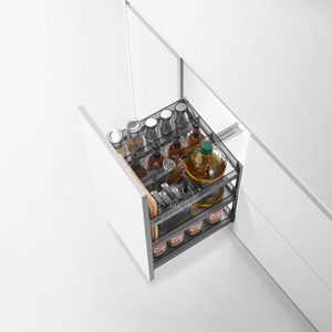 NUOMI PURPLE CRYSTAL Series <strong>Pull</strong> <strong>Out</strong> Seasoning <strong>Basket</strong> for <strong>Kitchen</strong> Storage - Product Image 2