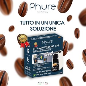 Kit de Mantenimiento en Polvo Desincrustante 3 en 1 Ecológico Phure para Cafeteras y Hervidores - Product Image 5