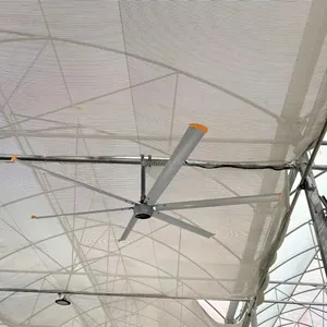 High Quality Popular Hvls Big Improve Air Circulation 12ft 14ft 1500W industrial large ceiling Hvls fan