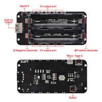 Módulo de Carga de Batería de Banco de Energía con Doble Batería de Litio 18650 V8, Micro USB 5V/3A 3V/1A para ESP32 ESP8266
