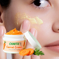 Crème Visage à la Carotte pour Blanchir, Apaiser, Unifier le Teint, Réduire l'Acné et les Taches Brunes, Tonifier la Peau, Marque Privée