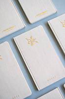 Carnet en lin à couverture rigide de petite taille avec impression personnalisée