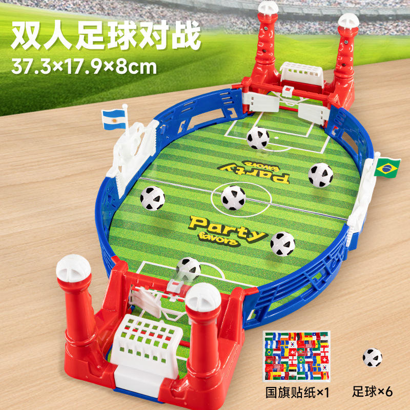 Table de football double avec 6 ballons