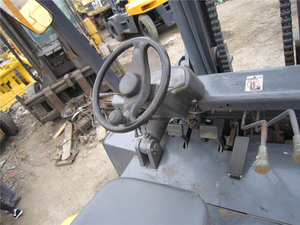 <b>Used</b> 10 Ton Diesel Forklift TCM FD100 Rough Terrain Solid Tire Mast Type USA Origin Engine Core Components Ready for Retail Sale - Product Image 5