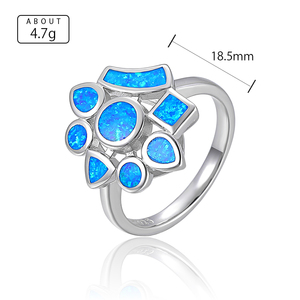 Bagues XYOP 2026 en argent sterling 925 plaqué or avec pierres <span class=keywords><strong>d</strong></span>'<span class=keywords><strong>opale</strong></span> pour femmes, bijoux personnalisés pour mariage et anniversaire - Product Image 2